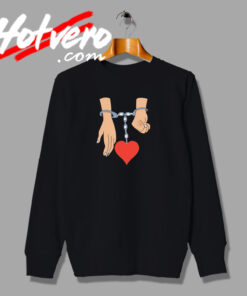Love Padlocks Valentines Day Cute Artwork Sweatshirt