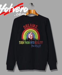 Mac Miller Dreams Rainbow Graphic Sweatshirt