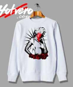 Marilyn Monroe Red Roses Tattoo Custom Sweatshirt