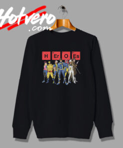 Marvel X Men Mutant Parody Table Periodic Sweatshirt