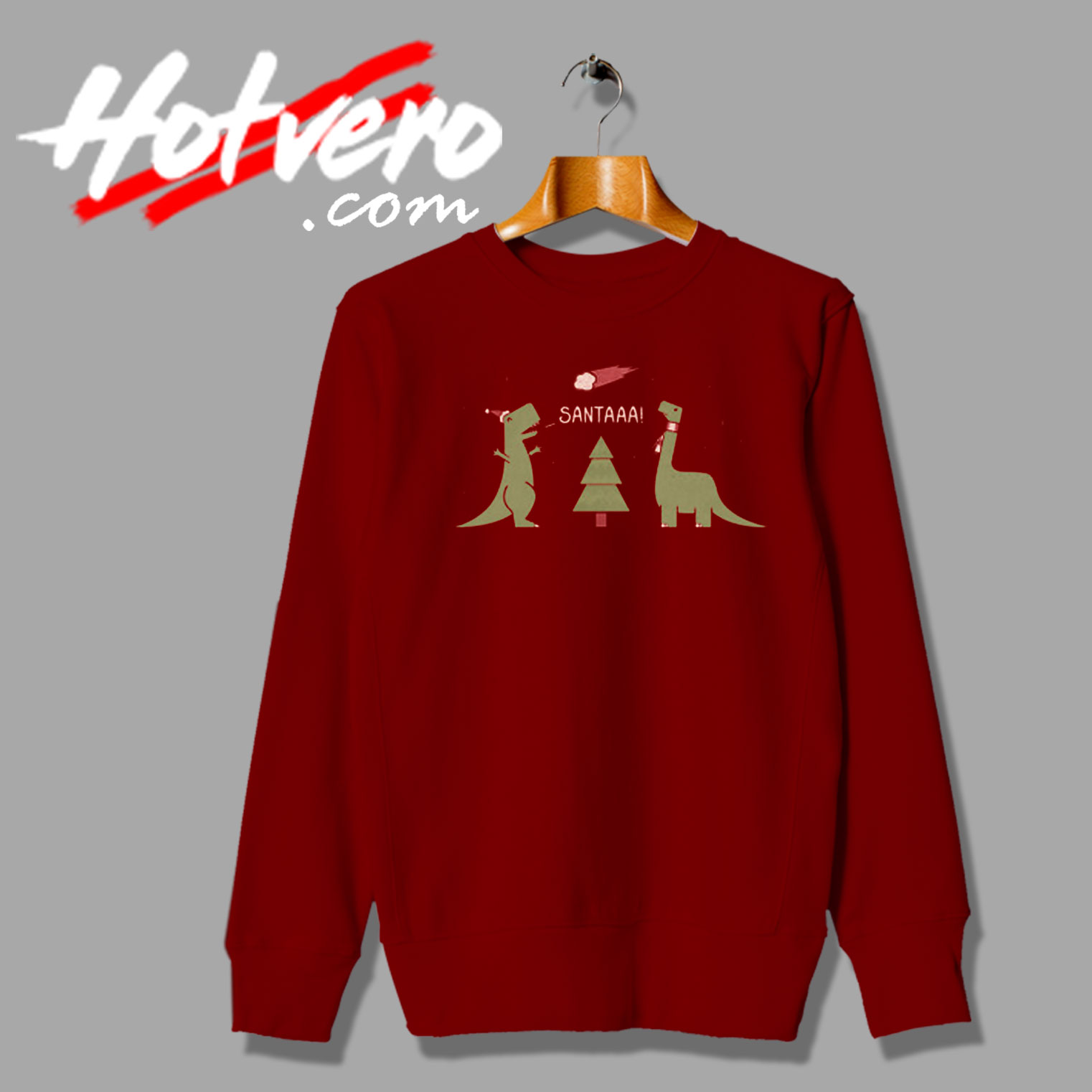 Merry Extinction With Dinasaur Sweatshirt