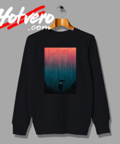 Meteoric Rainfall Artwork Poster Sweatshirt