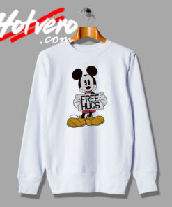 Mickey Mouse Free Hugs Fashionable Sweatshirt