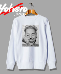 Miley Cyrus Dito Baffo Mustache Poster Face Sweatshirt