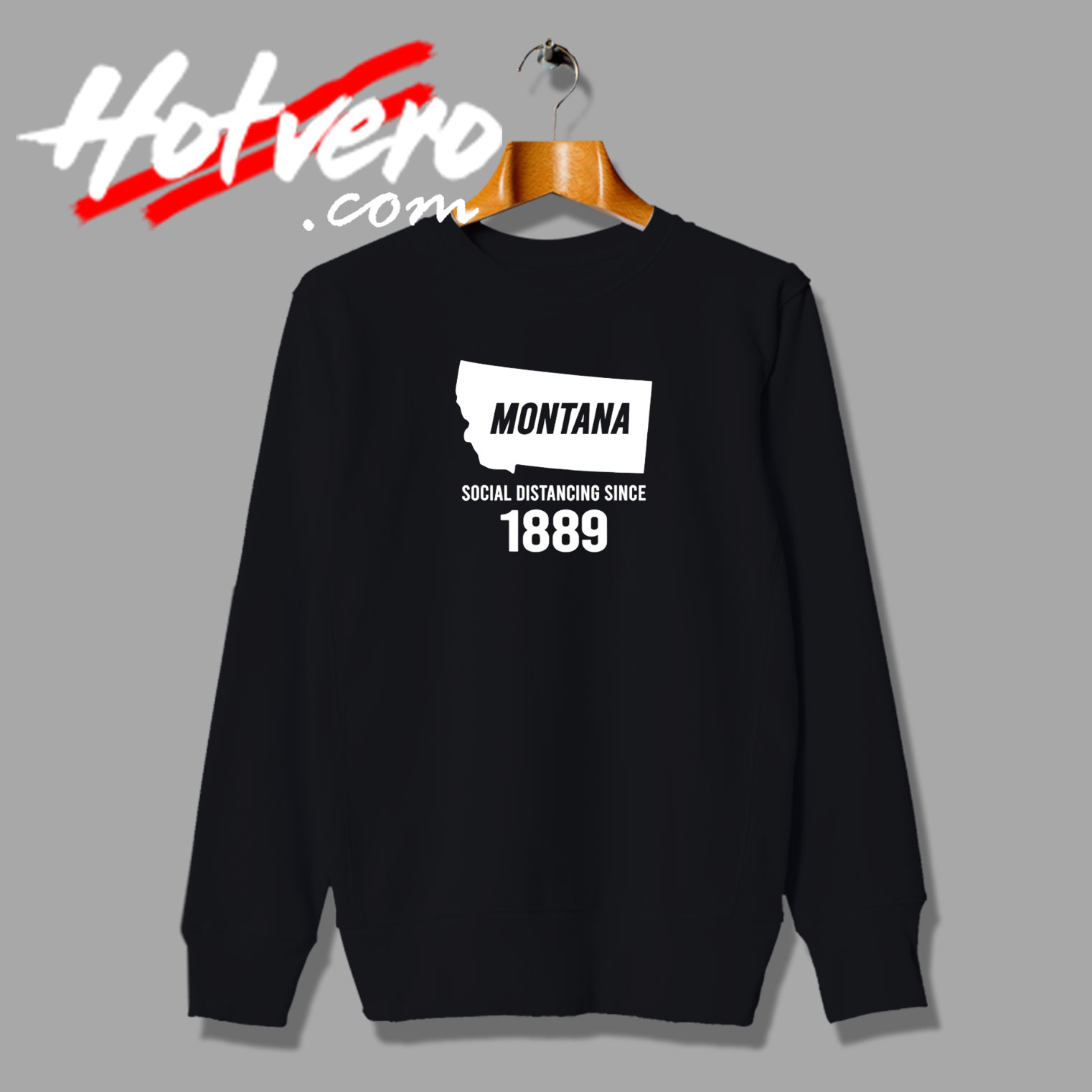 Montana Social Distancing Retro Sweatshirt