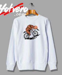 Mountain Bike Bear Art Sweatshirt