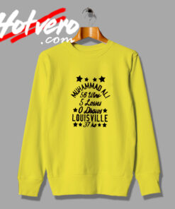 Muhammad Ali Win 56 And 5 Sweatshirt
