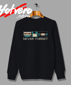 Never Forget Music Cassette Sweatshirt