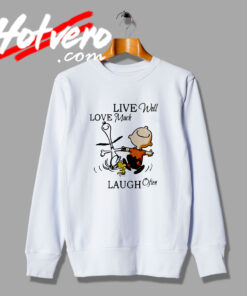 New Laugh Often Charlie Brown and Snoopy Sweatshirt