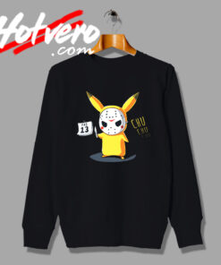 New Pikachu Pokemon Friday The 13th Sweatshirt