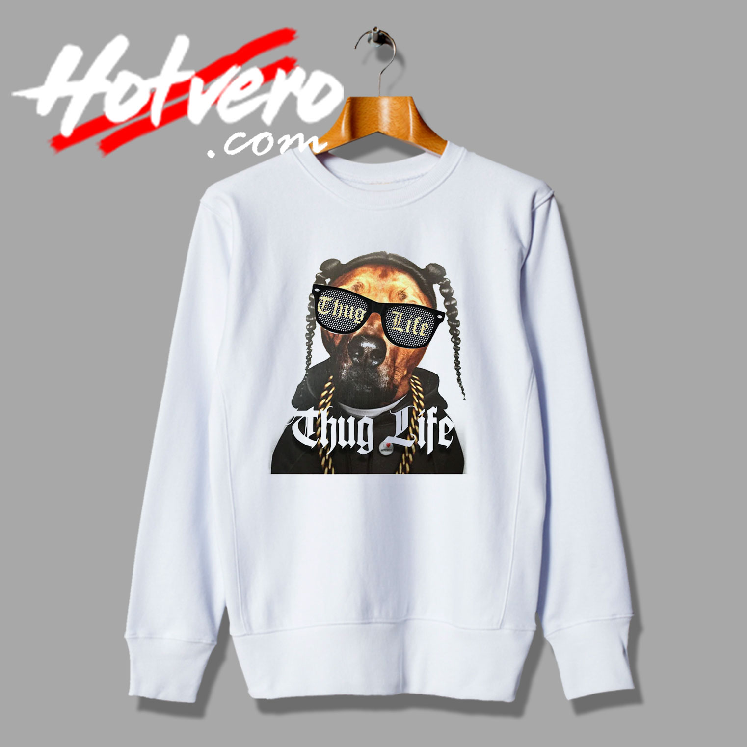 New Thug Life X Dog Hip Hop Legends Sweatshirt