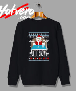 New Walmart cocaine Santa Let It Snow Sweatshirt