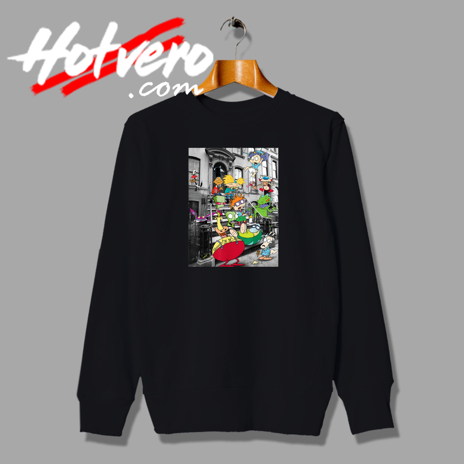 Nickelodeon Nicktoons Hanging On Stoop Sweatshirt