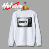 Obey TV Television Old Vintage Sweatshirt