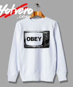 Obey TV Television Old Vintage Sweatshirt