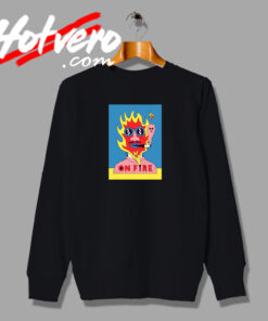 On Fire Smoke Art Sweatshirt