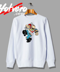 Popeye Guns And Olive Sweatshirt