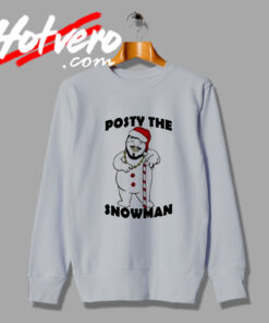 Posty The Snowman Christmas Parody Sweatshirt