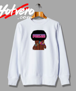 Protect Your Peace Black Girl Art Sweatshirt