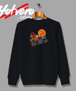 Pumpkin Monster Truck at the Night Sweatshirt