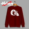 Rabbit Hand Shadow Comedy College Sweatshirt