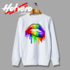 Rainbow Pride Lips Custom Sweatshirt