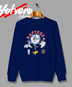 Raptors Space Jam X Looney Tunes Play Basketbsll Sweatshirt