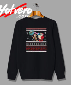 Ren and Stimpy Christmas Funny Cartoon Sweatshirt