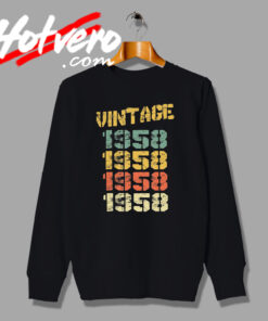 Retro 1958 Vintage Birthday Sweatshirt