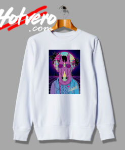 Retro Bojack Horseman Vaporwave Sweatshirt