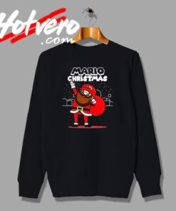 Santa Claus Super Mario Gaming Parody Sweatshirt