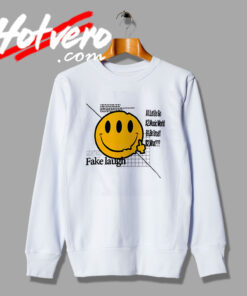 Smiley Fake Laugh Music World Sweatshirt