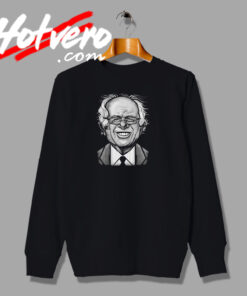 Smiling Bernie Sanders Caricature Sweatshirt