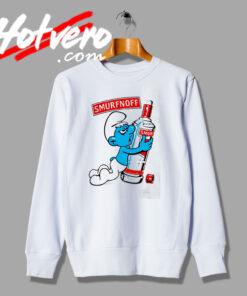 Smurfnoff Swag Drunk Funny Graphic Sweatshirt