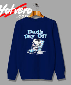 Snoopy Dads Day Off Peanuts Cartoon Sweatshirt