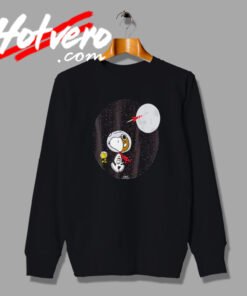 Snoopy Woodstock Space Moon Sweatshirt