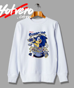 Sonic the Hedgehog Eating Cereal Sweatshirt