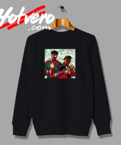 Spider And D Pool Paid In Full Hip Hop Sweatshirt