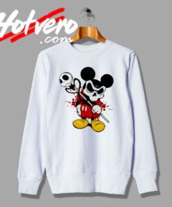 Spooky Disney Mickey Mouse Skull Sweatshirt