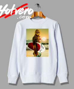 Star Wars Chewbacca Surfing On The Beach Sweatshirt