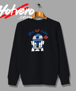 Star Wars R2 D2 Valentines Day Vintage Style Sweatshirt