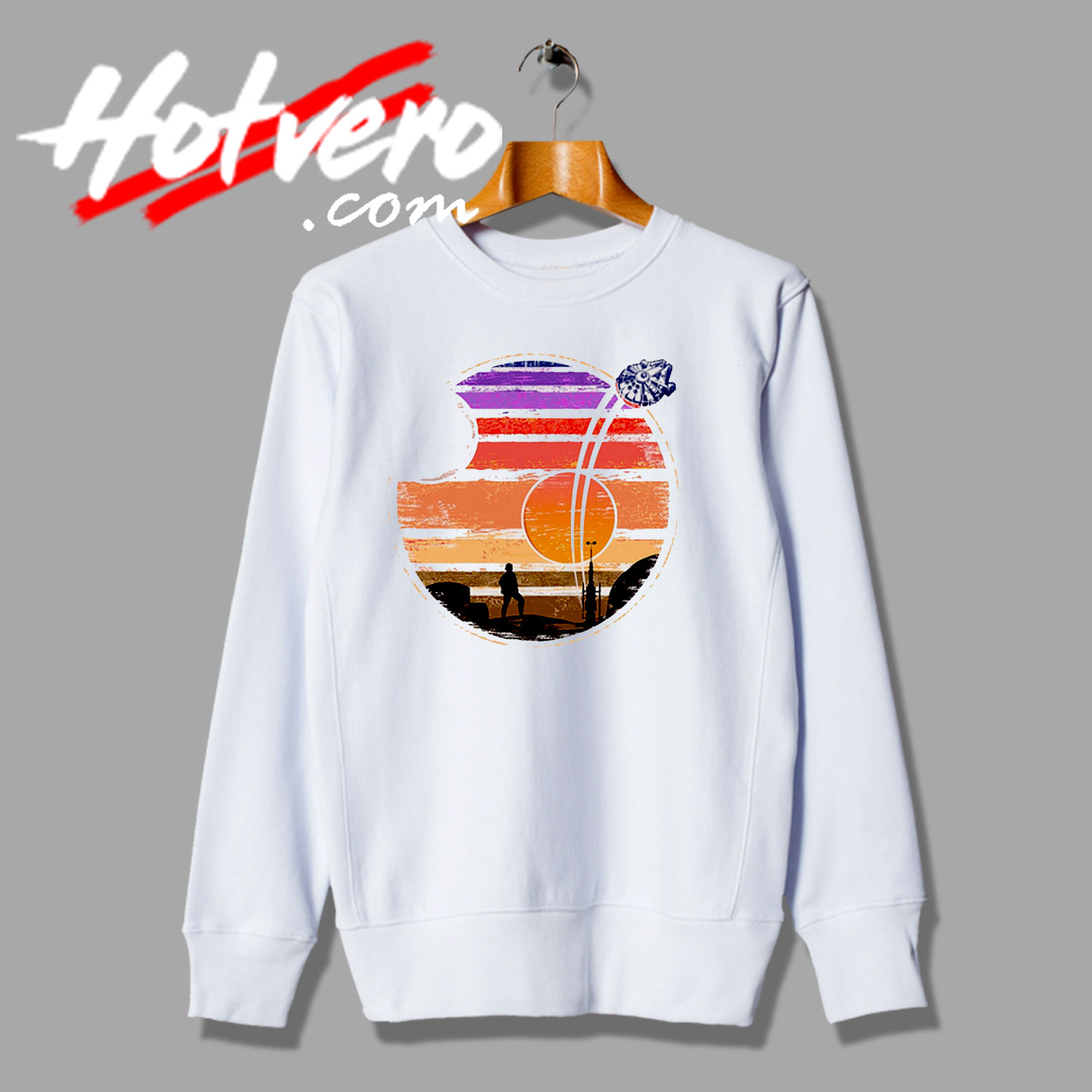 Star Wars Sunset on Planet Luke Skywalker Sweatshirt