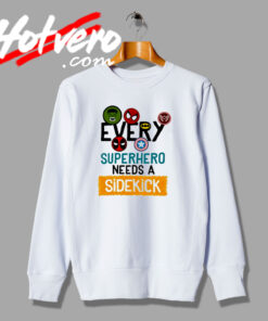 Superhero Sidekick Artwork Sweatshirt