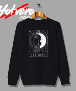 Tarot Card Crescent XVII The Moon Sweatshirt