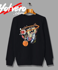 Tasmanian Devil Playing Basketball Sweatshirt