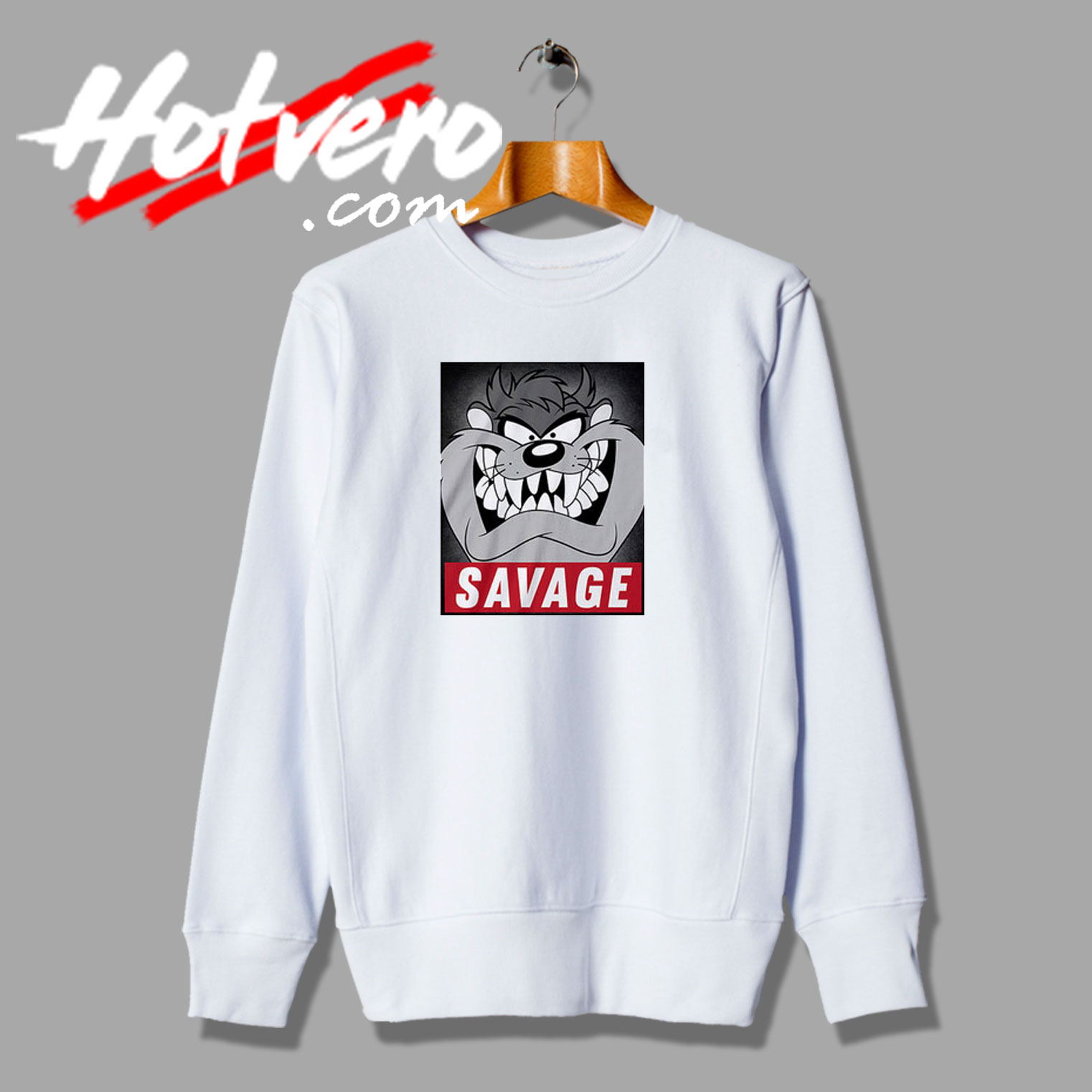 Tasmanian Devil Savage Funny Poster Sweatshirt