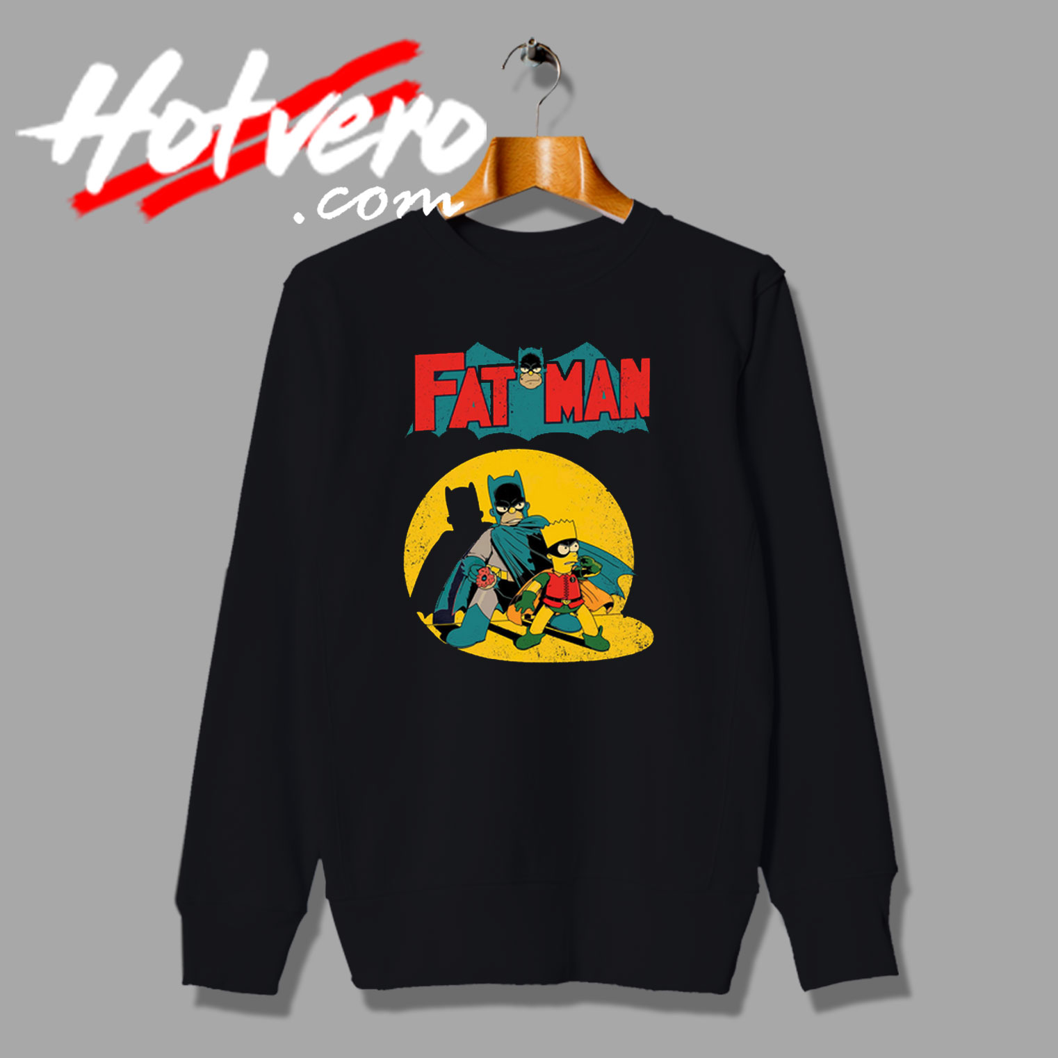 The Action Fatman Batman Parody The Simpsons Sweatshirt