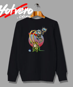 The Action of Thor Cartoon Sweatshirt