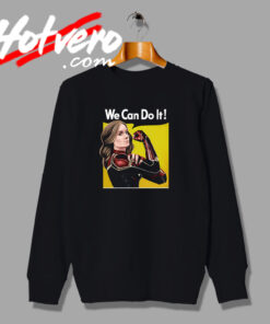 The Superhero Captain Marvel We Can Do Sweatshirt