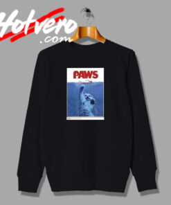 PAWS JAWS Parody When Cats Attack Sweatshirt